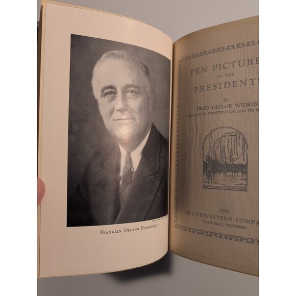 Pen Pictures of the Presidents (1932) - Signed 1st Ed Antique HC - Picture 9 of 12